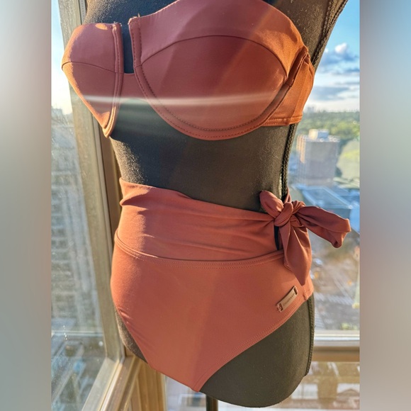 🆕 ZIMMERMANN 🧿 NWOT Separates Balconette & Scarf HW Pant Bikini Set Sz 0 = US2 - Picture 6 of 16